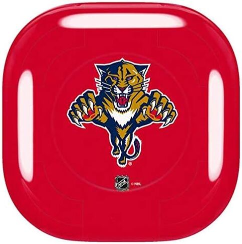غلاف صوتي من Skinit متوافق مع Samsung Galaxy Buds Pro - تصميم شعار NHL Florida Panthers المرخص رسميًا in Kuwait