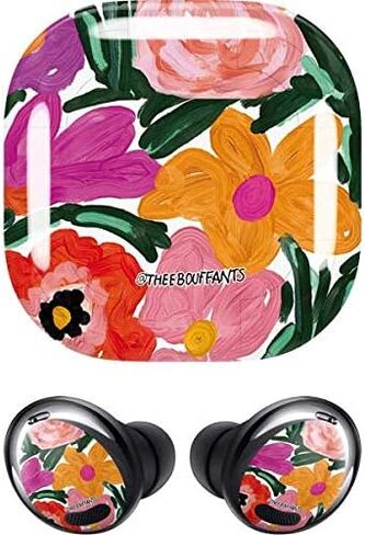 Skinit Decal Audio Skin Compatible with Samsung Galaxy Buds Pro - Bouffants and Broken Hearts Painterly Garden Design in Kuwait