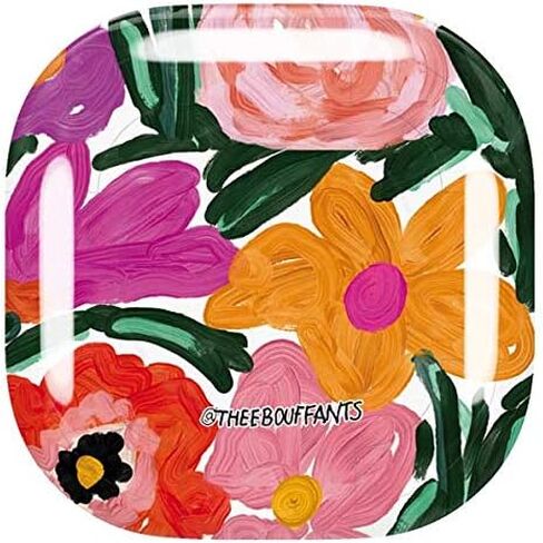 Skinit Decal Audio Skin Compatible with Samsung Galaxy Buds Pro - Bouffants and Broken Hearts Painterly Garden Design in Kuwait