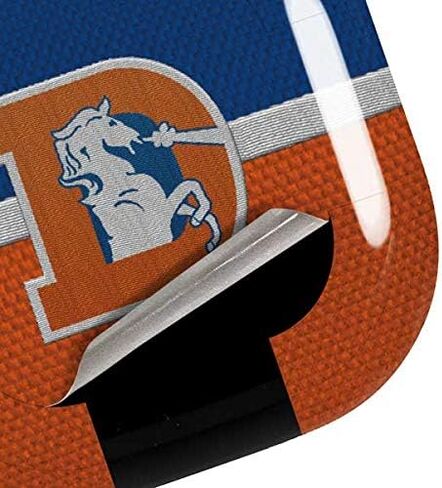 غلاف صوتي من Skinit متوافق مع Samsung Galaxy Buds Pro - تصميم كلاسيكي مرخص رسميًا من NFL Denver Broncos in Kuwait