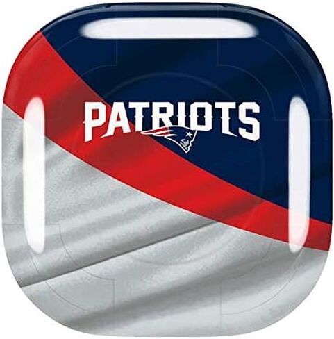غلاف صوتي من Skinit متوافق مع Samsung Galaxy Buds Pro - تصميم NFL New England Patriots المرخص رسميًا in Kuwait