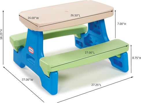 Little Tikes Easy Store Jr. Play Table (Amazon Exclusive), Ages 18 Months to 5 Years in Saudi Arabia