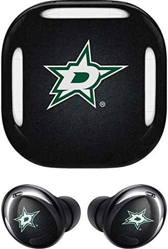 Skinit Decal Audio Skin Compatible with Samsung Galaxy Buds Pro - Officially Licensed NHL Dallas Stars Black Background Design in Kuwait