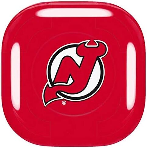 Skinit Decal Audio Skin Compatible with Samsung Galaxy Buds Pro - Officially Licensed NHL New Jersey Devils Solid Background Design in Kuwait