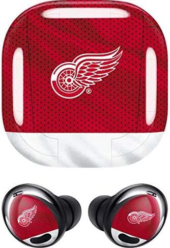 Skinit Decal Audio Skin Compatible with Samsung Galaxy Buds Pro - Officially Licensed NHL Detroit Red Wings Home Jersey Design in Kuwait