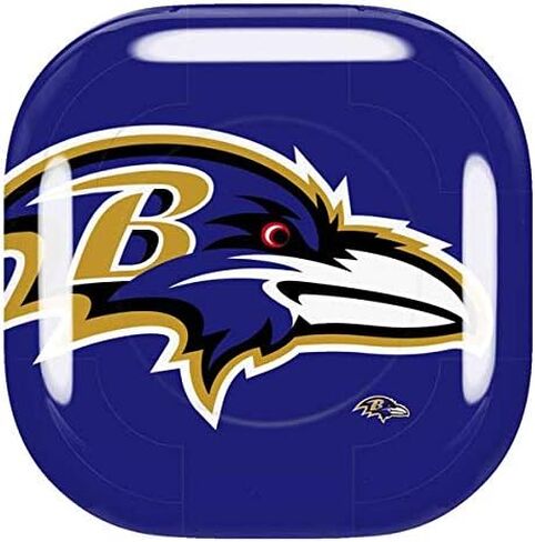 Skinit Decal Audio Skin Compatible with Samsung Galaxy Buds Pro - Officially Licensed NFL Baltimore Ravens Large Logo Design in Kuwait