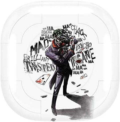 Skinit Decal Audio Skin Compatible with Samsung Galaxy Buds Pro - Officially Licensed Warner Bros Brilliantly Twisted - The Joker Design in Kuwait