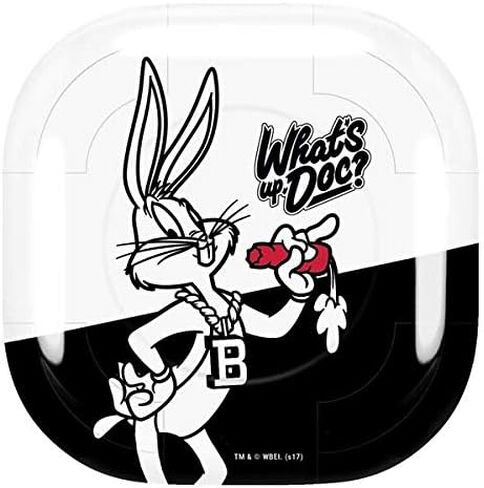 ملصق صوتي من Skinit متوافق مع Samsung Galaxy Buds Pro - تصميم Warner Bros Retro Bugs Bunny المرخص رسميًا in Kuwait