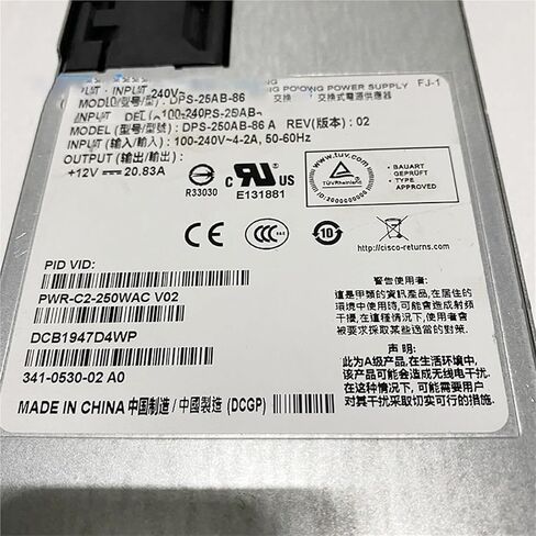 لإمدادات الطاقة 2960XR WS-C3650 341-0530-02 250 واط PWR-C2-250WAC in Kuwait