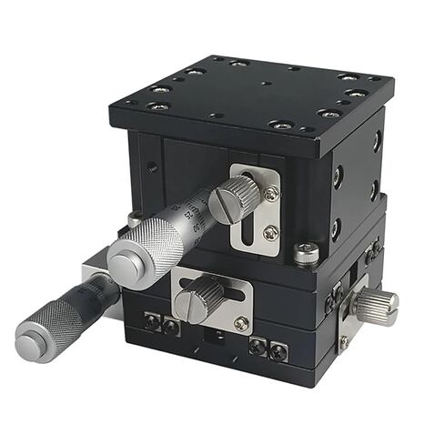 XYZ Axis 90 * 90mm LD90-LM-2 Sliding Table Manual Displacement Platform Linear Stage 1Pcs in Kuwait