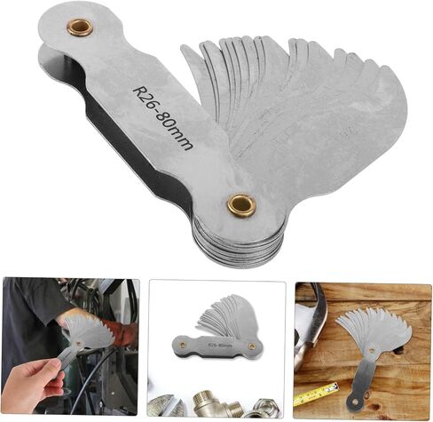 VILLCASE Radius Gauge Tool Portable Concave Convex Measuring Device for Accurate Radius and Curvature Measurements for Professionals and Beginners User Friendly Design in Kuwait