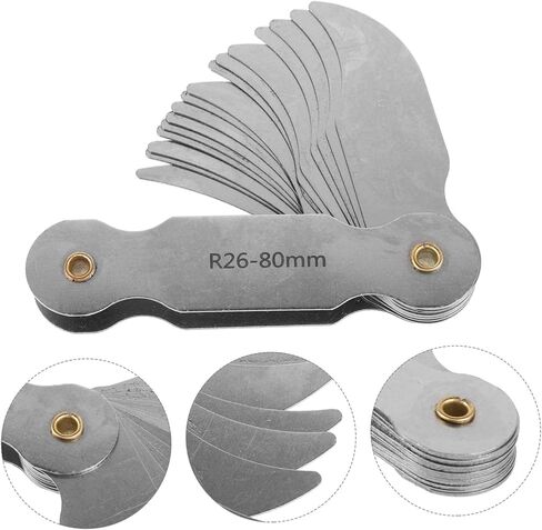 VILLCASE Radius Gauge Tool Portable Concave Convex Measuring Device for Accurate Radius and Curvature Measurements for Professionals and Beginners User Friendly Design in Kuwait