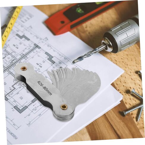 VILLCASE Radius Gauge Tool Portable Concave Convex Measuring Device for Accurate Radius and Curvature Measurements for Professionals and Beginners User Friendly Design in Kuwait