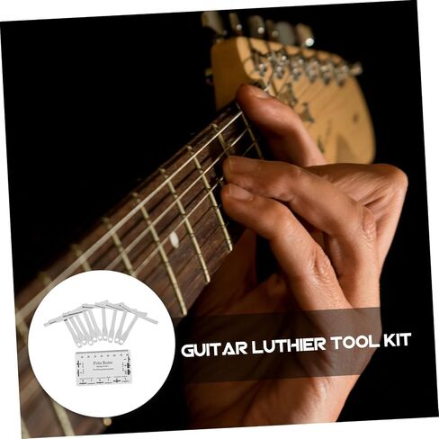 GALPADA 1Set Guitar String Action Gauge Understring Radius Gauge for Accurate Measurements Easy to Use Durable for Bass Repair Setup in Kuwait
