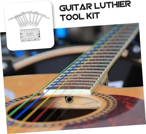 GALPADA 1Set Guitar String Action Gauge Understring Radius Gauge for Accurate Measurements Easy to Use Durable for Bass Repair Setup in Kuwait