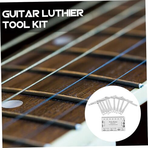 GALPADA 1Set Guitar String Action Gauge Understring Radius Gauge for Accurate Measurements Easy to Use Durable for Bass Repair Setup in Kuwait