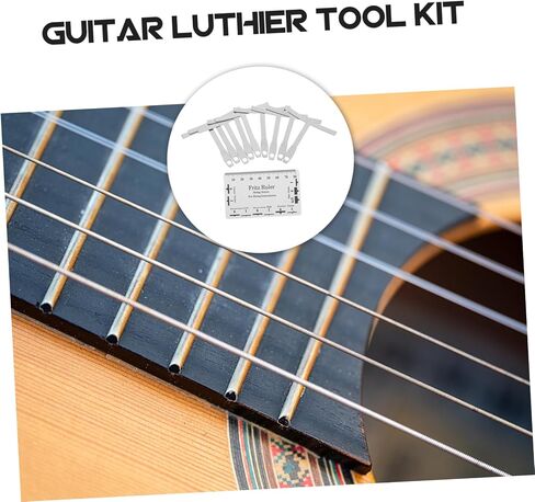 GALPADA 1Set Guitar String Action Gauge Understring Radius Gauge for Accurate Measurements Easy to Use Durable for Bass Repair Setup in Kuwait
