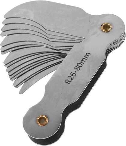 Outanaya Radius Gauge Set Portable Metal Measuring Tool for Concave Convex Measurements Accurate Radius Meter for Woodworking and Engineering Applications in Kuwait