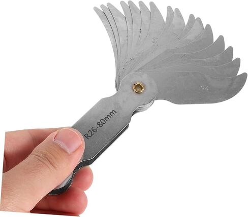TEHAUX Radius Gauge Durable Concave Convex Measuring Tool for Precision Radius Measurement User Friendly Design for Professionals Beginners for Long Term Use in Kuwait