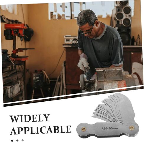 TEHAUX Radius Gauge Durable Concave Convex Measuring Tool for Precision Radius Measurement User Friendly Design for Professionals Beginners for Long Term Use in Kuwait