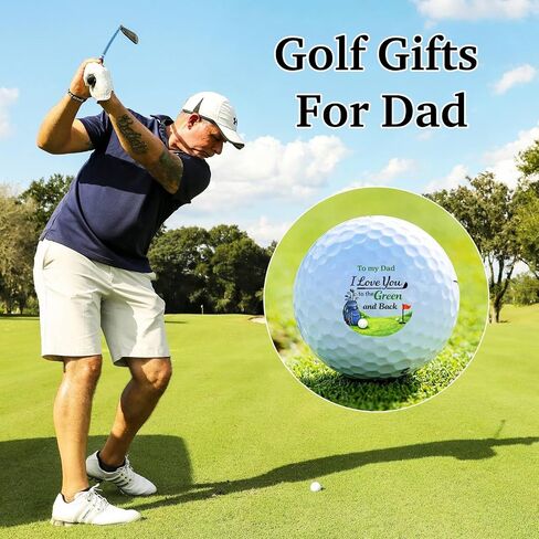 Octamber Dad Golf Gifts - Dad Golf Balls Birthday Gifts for Men, Expecting Dads to Be Gender Reveal Ideas, Fathers Day Birthday Christmas Golfing Accessories for Men Golfers Husband Boyfriend in Kuwait
