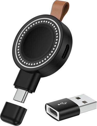 Galaxy Watch 8 Charger, 3 in 1 USB C Magnetic Wireless Fast Charging Dock with USB A Adapter for Samsung Watch Ultra, Travil Essential Portable Wireless Charger for Samsung Galaxy Watch8 Classic 7 6 5 in Kuwait