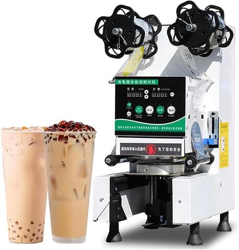 Fully Automatic Commercial 480W Electric Cup Sealing Machine Cup Sealer Tea/Milk Tea/Juice/Drink Sealing Machine in Kuwait