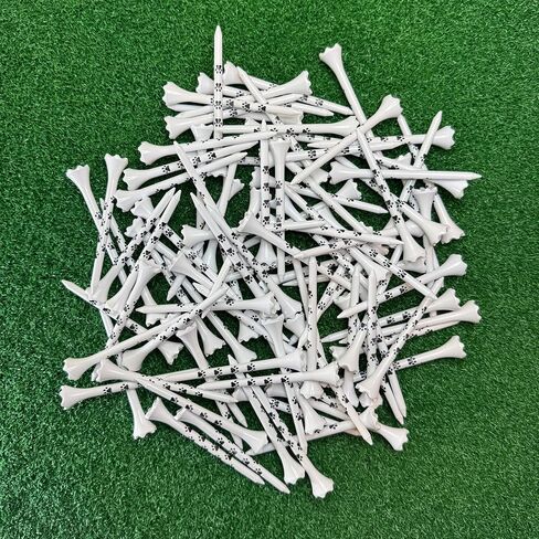 ProActive Sports Paw Print 3 ¼" 100 Pack of Durable 6 Prong Plastic Golf Tees for Dog or Cat Lover - Made in The USA in Kuwait