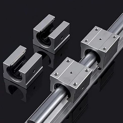 4 قطع من سبائك الألومنيوم بمحمل الحركة الخطية SBR10UU لأدوات آلة CNC، دقة عالية، عمر خدمة طويل، تستخدم على نطاق واسع في التطبيقات الصناعية in Kuwait