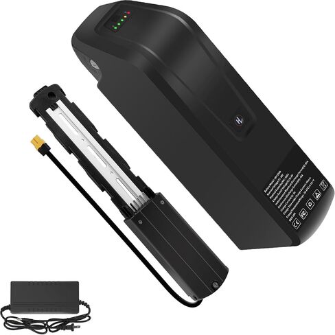 36V 10.4Ah Power Pack – 30A BMS, 5-Pin Base, USB Port, Power Switch, Indicator Light & Safety Lock Compatible with 0–750W Ebike Motors in Kuwait