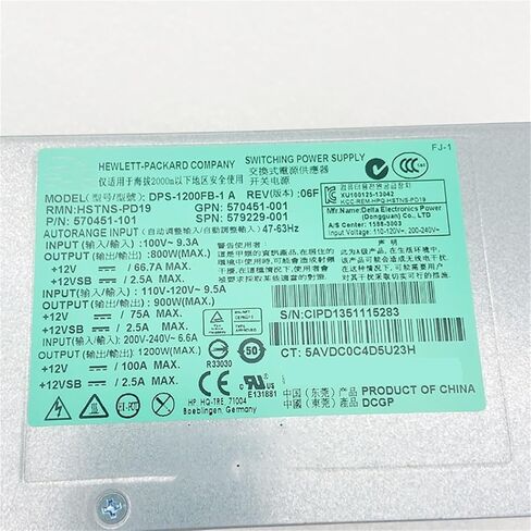 for Server Power Supply 579229-001 570451-001 1200W DPS-1200FB-1 A in Saudi Arabia