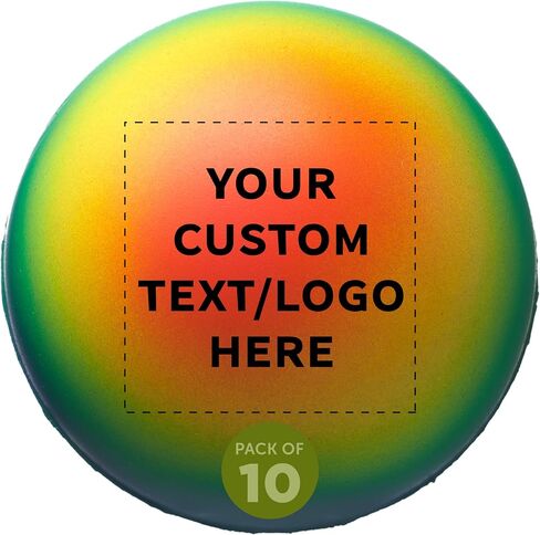 DISCOUNT PROMOS Custom Earth Squeeze Balls Set of 10, Personalized Bulk Pack - Perfect for Promotional Giveaways - Blue in Kuwait