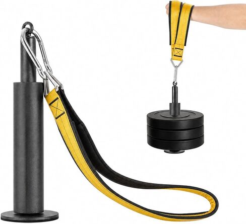 Arm Wrestling & Grip Strength Trainer with Loading Pin – Heavy Duty Wrist Forearm Exerciser, Compatible with 1" & 2" Barbell Plates, Multi-Scenario Workout Equipment for Hand Finger Grip Strengthening in Kuwait