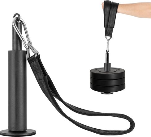 Arm Wrestling & Grip Strength Trainer with Loading Pin – Heavy Duty Wrist Forearm Exerciser, Compatible with 1" & 2" Barbell Plates, Multi-Scenario Workout Equipment for Hand Finger Grip Strengthening in Kuwait