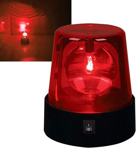 ضوء ستروب LED مقاس 4.5 بوصة من Balana، ضوء وامض دوار، مصباح حفلة ديسكو 360 درجة، مثالي للنادي، والحفلات المنزلية، وقاعة الرقص، وبار العرض (أحمر، قطعة واحدة) in Kuwait