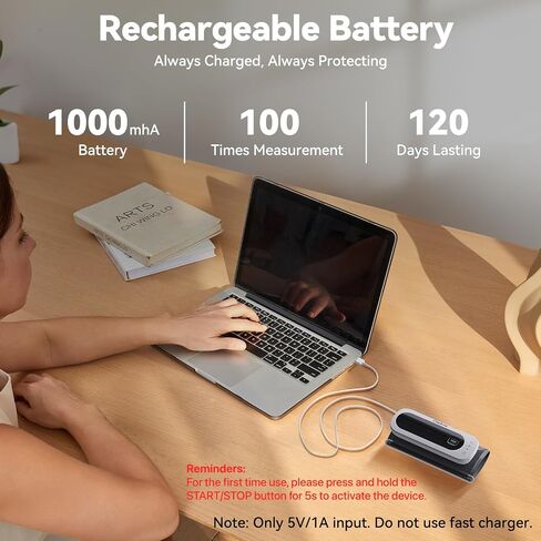 Checkme Rechargeable Blood Pressure Monitor, Automatic Upper Arm BP Machine, Large Clear Numbers, 2-User Mode, 2x199 Memories, Large Cuff, Unlimited Cloud Storage via Bluetooth APP in Kuwait