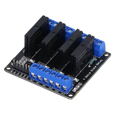 4 Channel Solid State Relay Module, High Level DC Control, Fast Switching 3-24V for Industrial Automation Home Appliances in Kuwait