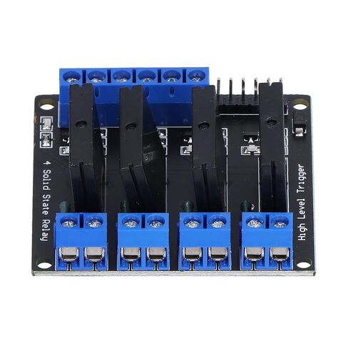 4 Channel Solid State Relay Module, High Level DC Control, Fast Switching 3-24V for Industrial Automation Home Appliances in Kuwait