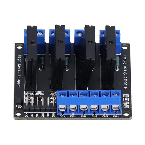 4 Channel Solid State Relay Module, High Level DC Control, Fast Switching 3-24V for Industrial Automation Home Appliances in Kuwait