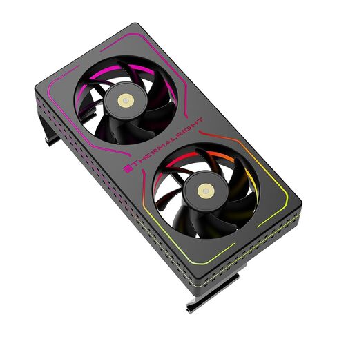 TR Thermalright MC-2 ARGB Black RAM Cooler, RGB Strip, Dual 3200RPM Silent Fans, Black Active Cooling Design. Compatible with DDR, DDR2, DDR3, DDR4，DDR5 Memory. Adopts Simple Buckle Structure for Fast in Kuwait