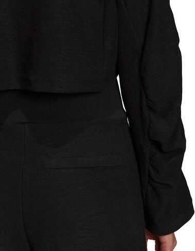 adidas Women's Yoga Crop Crew Sweatshirt, Black in Kuwait