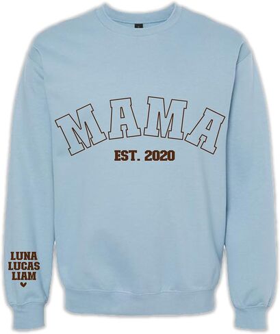Personalized Sweatshirt, Crewneck for Women, First Time Mom Gifts in Kuwait