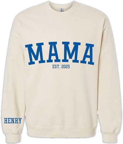 Personalized Sweatshirt, Crewneck for Women, First Time Mom Gifts in Kuwait