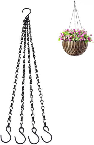 Hanging Baskets Chains 4 Leads Hanging Chains Flower Pot Hanger Replacement Plant Hangers for Planters and Lanterns in Kuwait