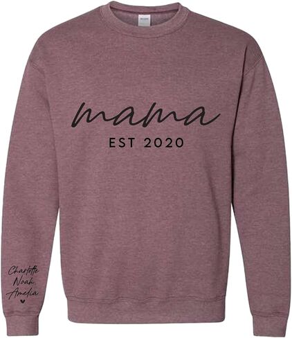 Personalized Sweatshirt, Crewneck for Women, First Time Mom Gifts in Kuwait
