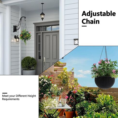 Hanging Baskets Chains 4 Leads Hanging Chains Flower Pot Hanger Replacement Plant Hangers for Planters and Lanterns in Kuwait