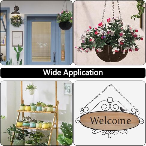 Hanging Baskets Chains 4 Leads Hanging Chains Flower Pot Hanger Replacement Plant Hangers for Planters and Lanterns in Kuwait