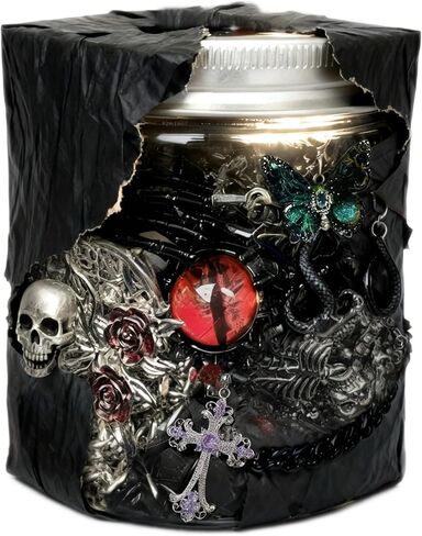 Mystery Jewelry Jar -30 قطعة مفاجأة مربع القوطي للنساء ، مجموعة الهدايا (الساحرة القوطية الشرير emo المجوهرات جرة مزيج ، أقراط ، حلقات ، أساور/أساور) - هدية عيد ميلاد فريدة من نوعها in Kuwait