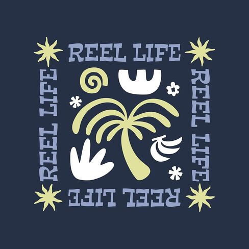 قميص Jax بأكمام طويلة للرجال من Reel Life | حماية من أشعة الشمس بعامل حماية من أشعة الشمس 50+ | خفيف الوزن، سريع الجفاف، جزء علوي قابل للتنفس| القزحية السوداء، مقاس XX-Large in Kuwait