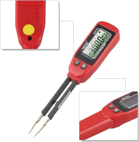 FABULETTA GN701 Digital for SMD Tester Capacitance Resistance Diode Continuity Meter with Gold-Plated Tweezers for Electronic Repair Factory Component Testing Portable LCD Display Tool in Kuwait